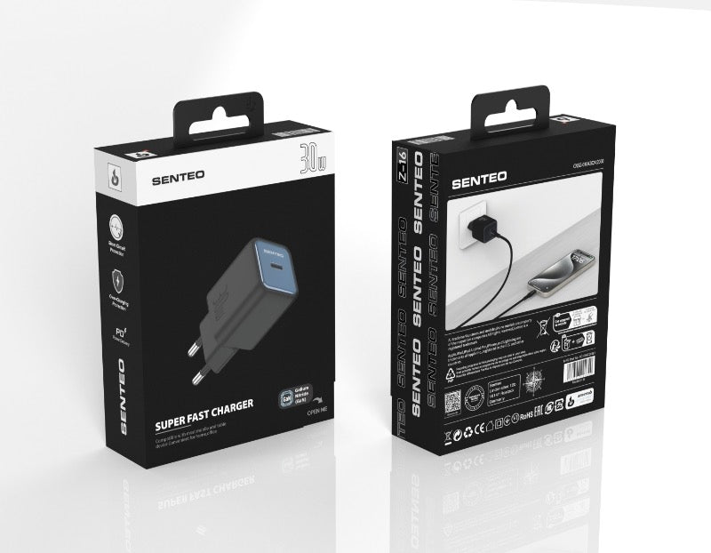 Cargador rápido Senteo® Z-09 30W PD USB C compacto