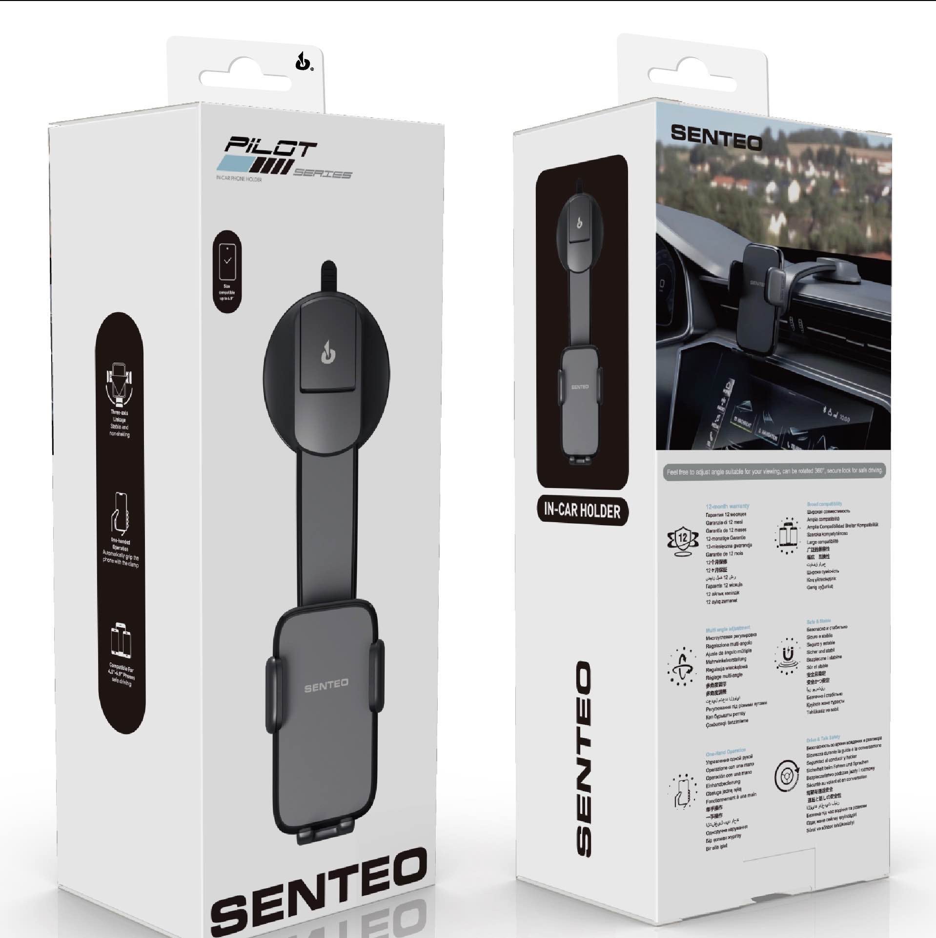 Soporte magnético para smartphone Senteo® M1 15W