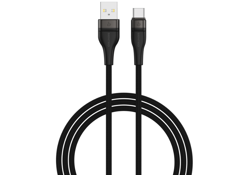 Senteo ST-01 Cable USB A a USB C 3A/20V nailon trenzado