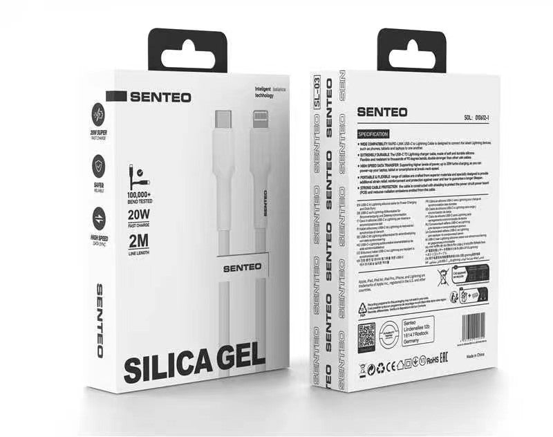 Senteo ST-01 100W USB C a USB C cable PD3.0 USB-C cable de carga 5A/20V