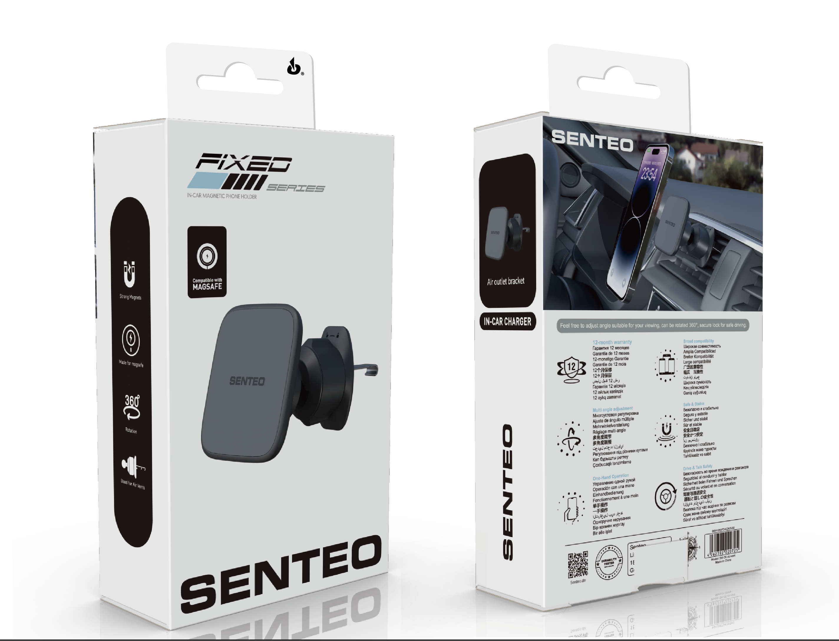 Soporte magnético para smartphone Senteo® M1 15W