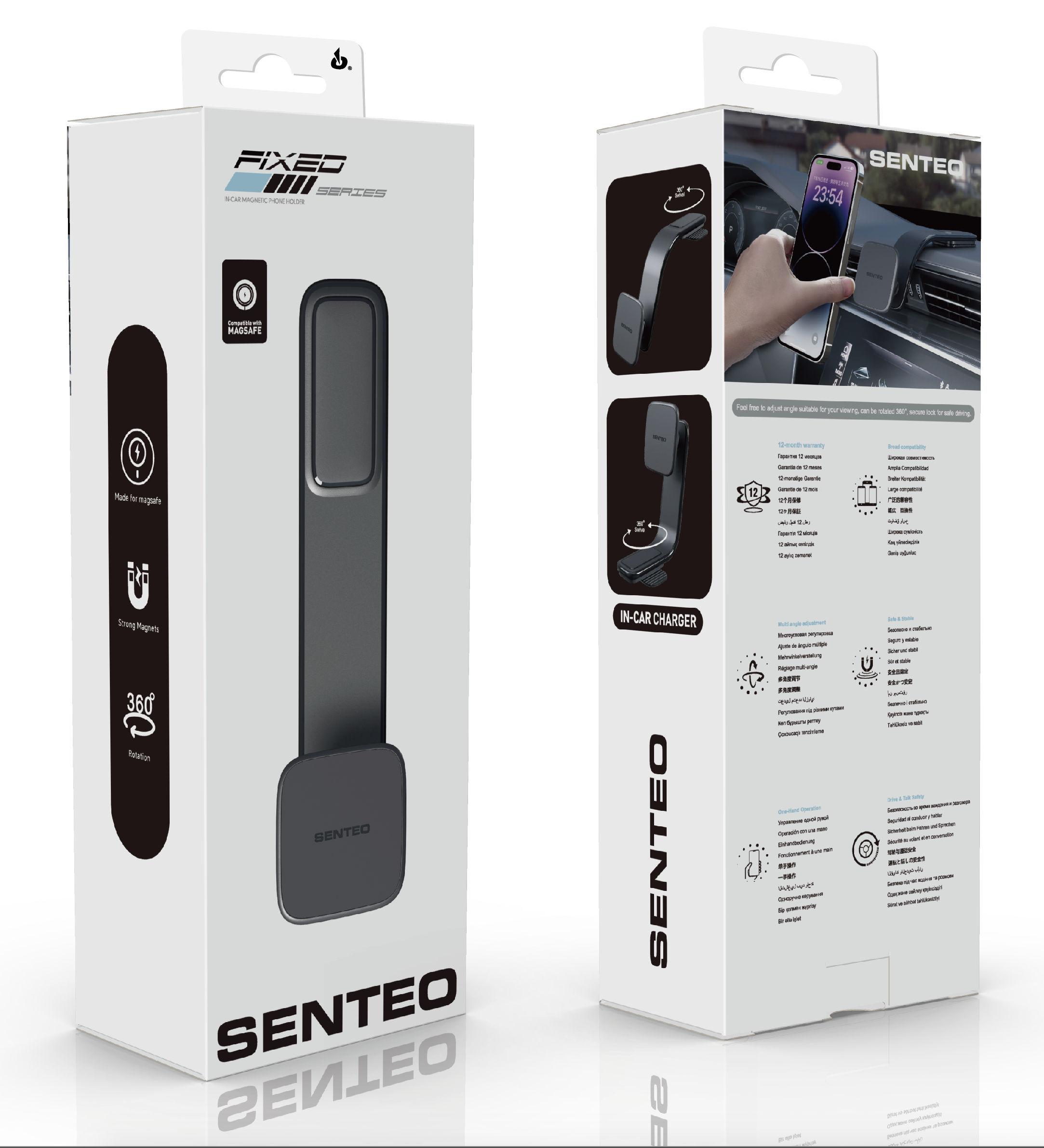Soporte magnético para smartphone Senteo® M1 15W