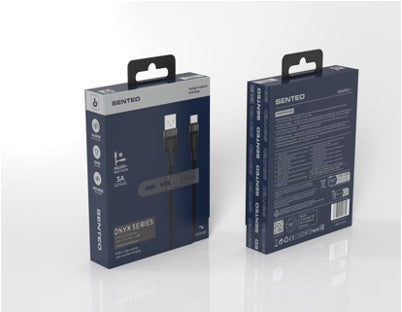 Senteo ST-01 Cable USB A a USB C 3A/20V nailon trenzado