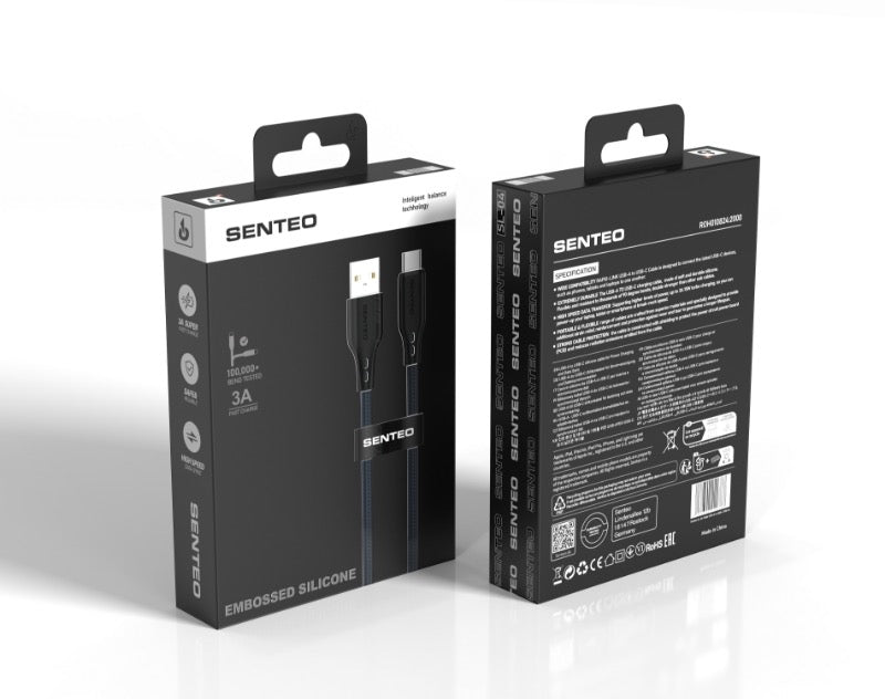 Senteo ST-01 100W USB C a USB C cable PD3.0 USB-C cable de carga 5A/20V
