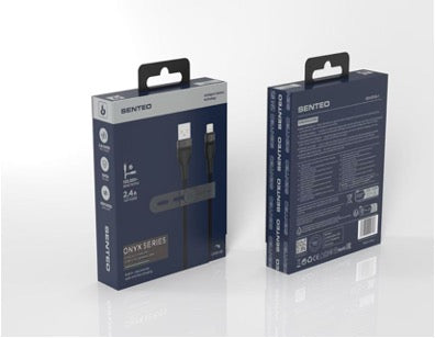 Senteo ST-01 USB A al cable de carga Lightning MFi Lightning USB A cable 2.4A de alta velocidad