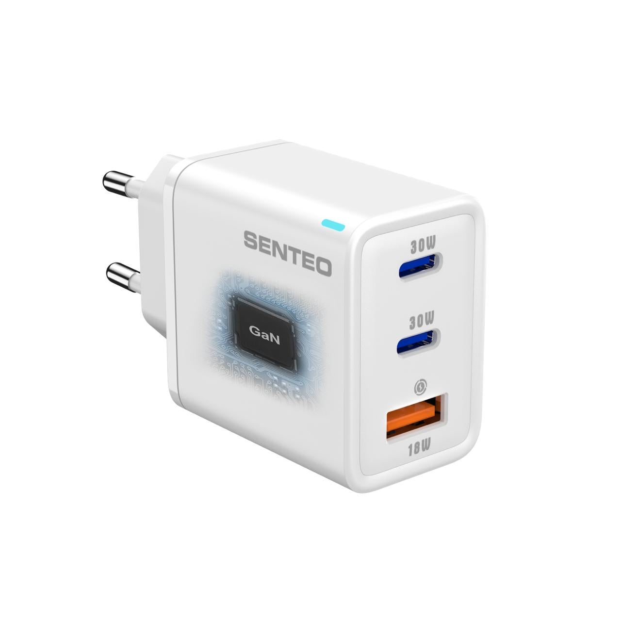Senteo® Z-14 65W 3-Port Charger GaN Quick Charge Superfastcharging 2.0