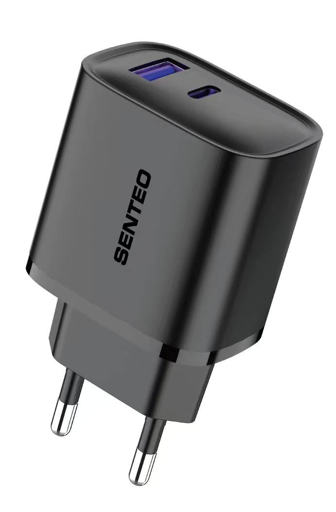 Senteo T-04 USB-C+USB-A PD25W QC3.0 Version_2 PD Charge Schnellladegerät Doppelport