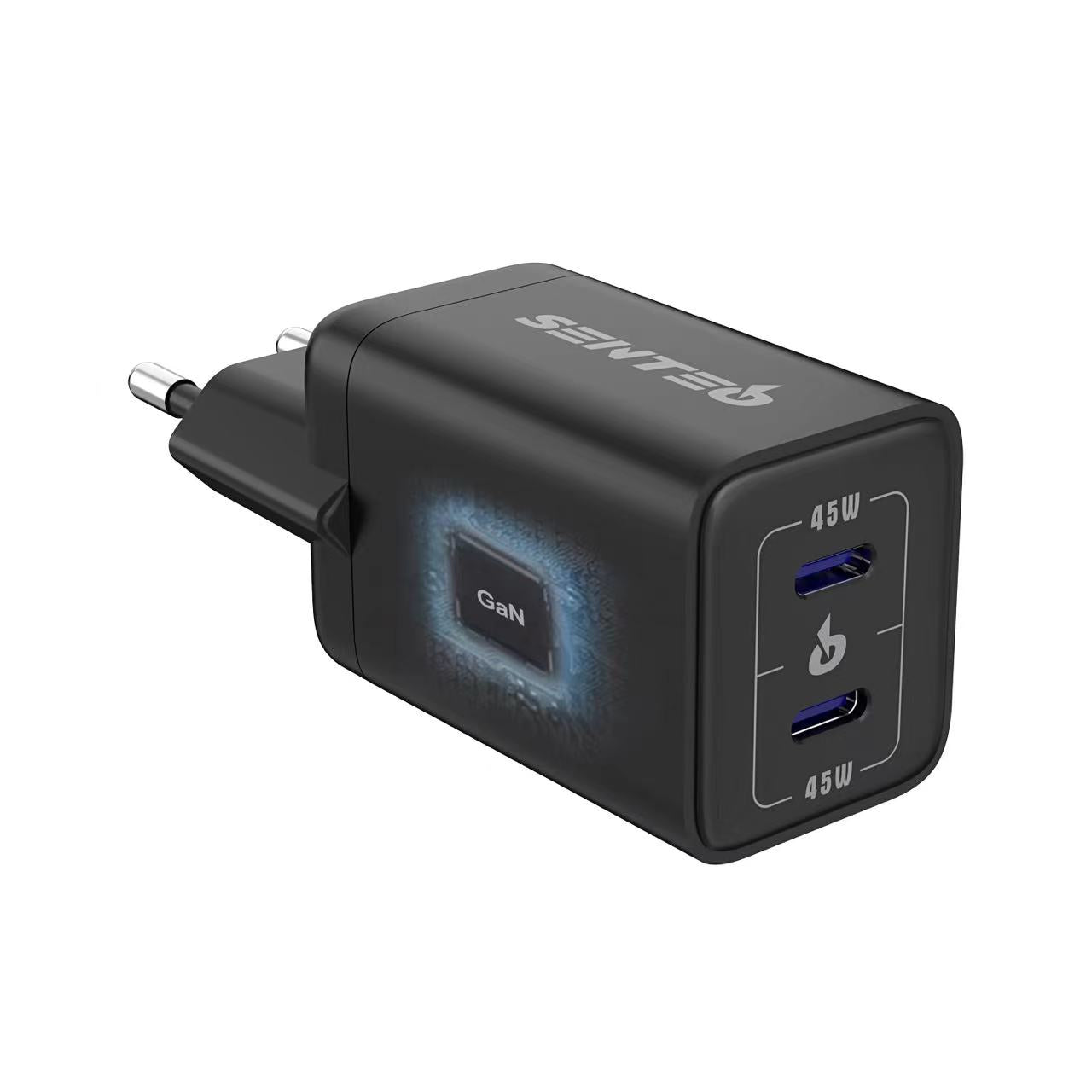 Cargador doble puerto Senteo® Z-12 45W Cargador rápido PD 3.0 GaN Charge