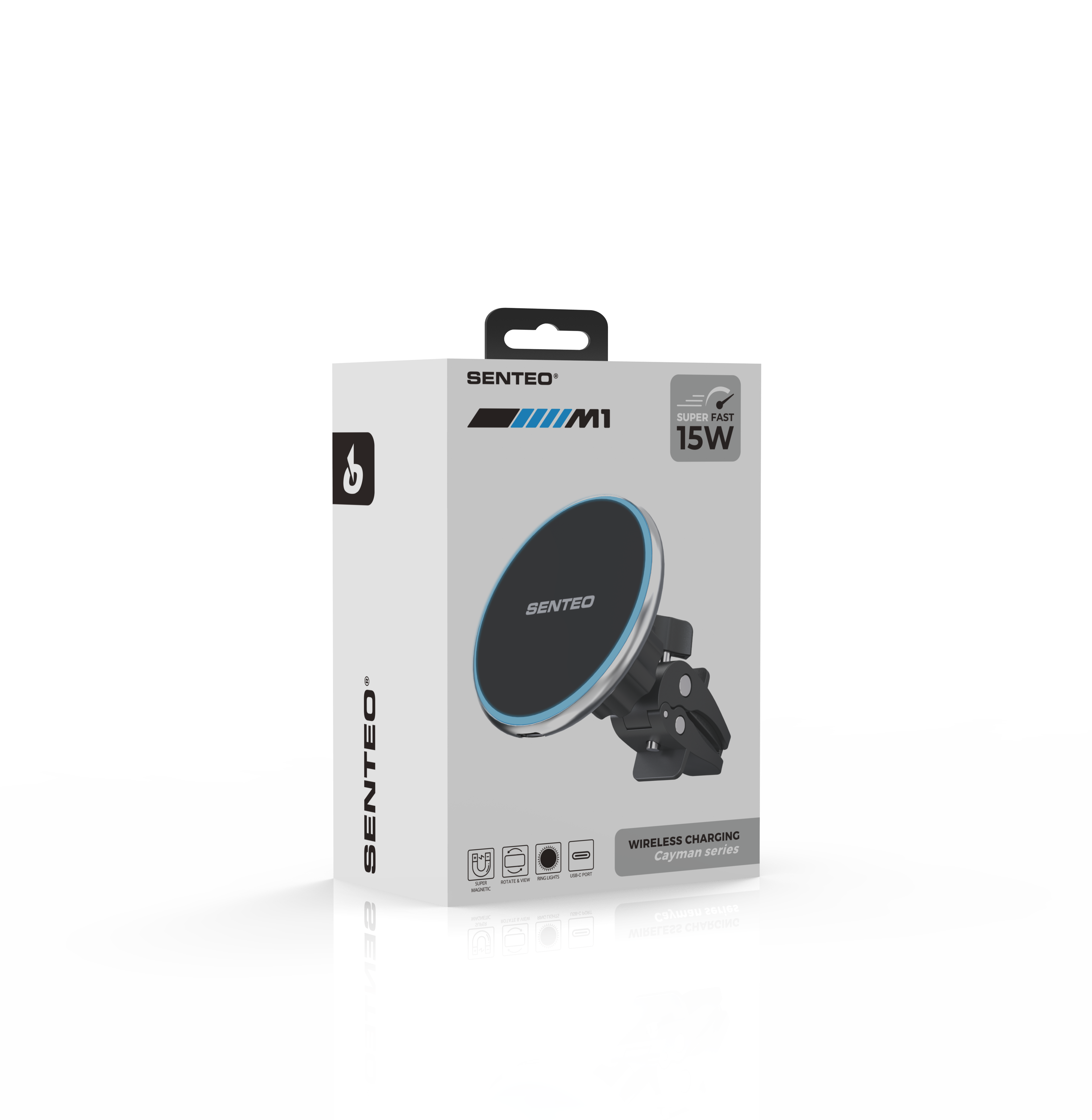Soporte magnético para smartphone Senteo® M1 15W