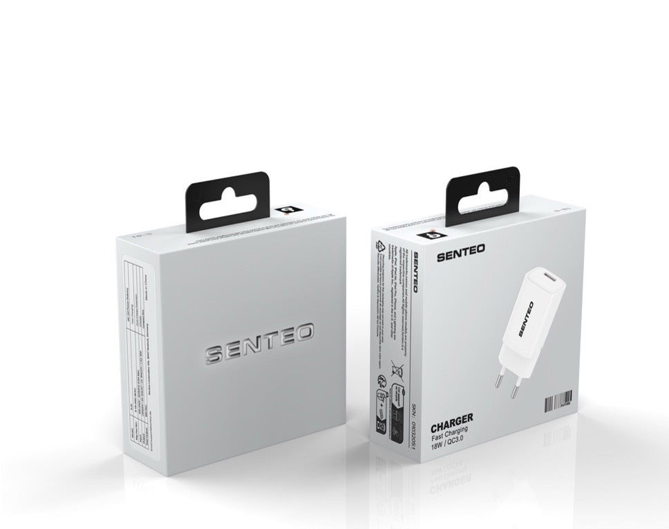 Cargador Senteo Z-03 SET 20W PD USB C + USB A PD Charge cargador rápido doble puerto