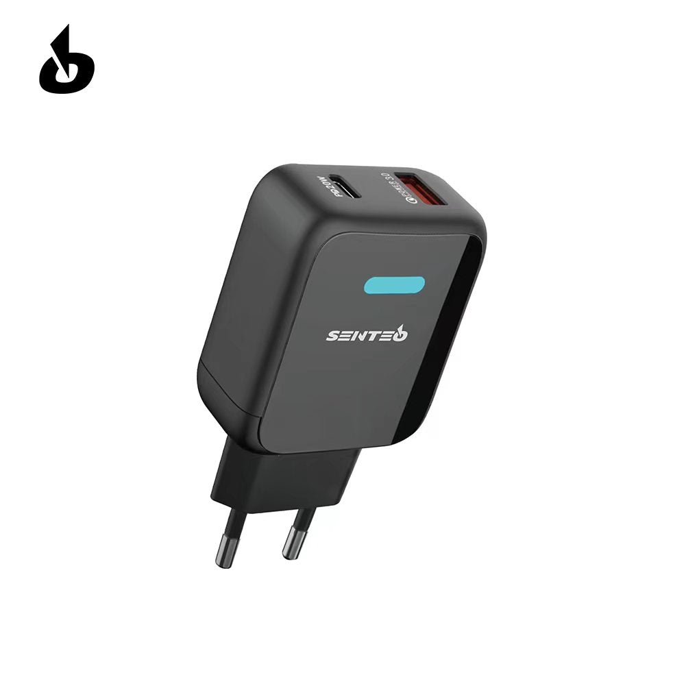 Cargador Senteo Z-03 SET 20W PD USB C + USB A PD Charge cargador rápido doble puerto