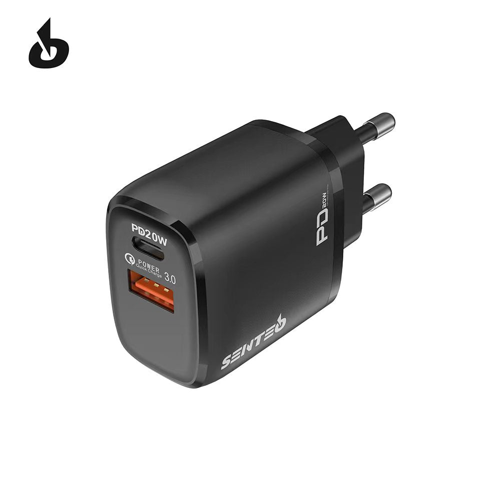 Senteo Z-07 20W PD USB C + USB A fuente de alimentación PD Charge cargador rápido doble puerto