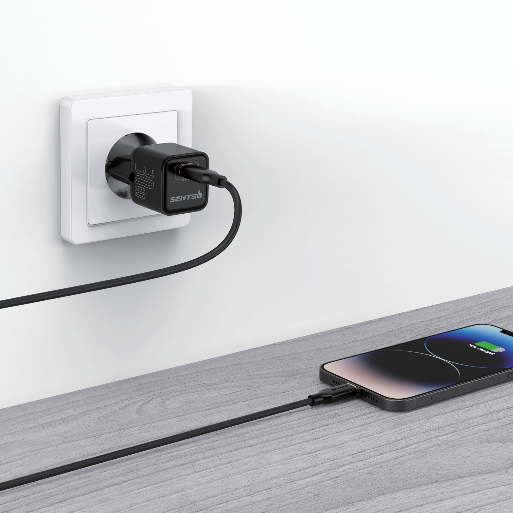 Cargador rápido Senteo® Z-09 30W PD USB C compacto