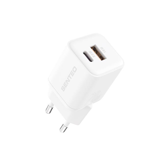 Senteo Z-22 USB-C+USB-A  PD 20W/18W QC3.0   Schnellladegerät Doppelport