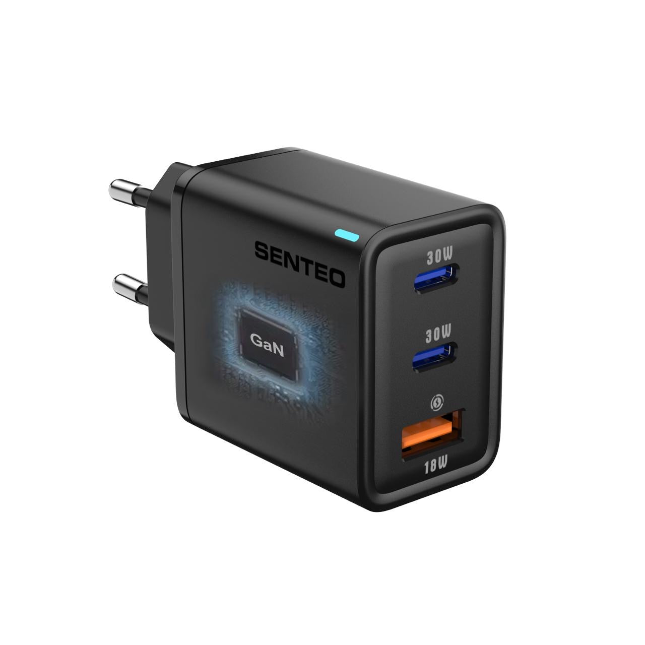 Senteo® Z-14 65W 3-Port Charger GaN Quick Charge Superfastcharging 2.0