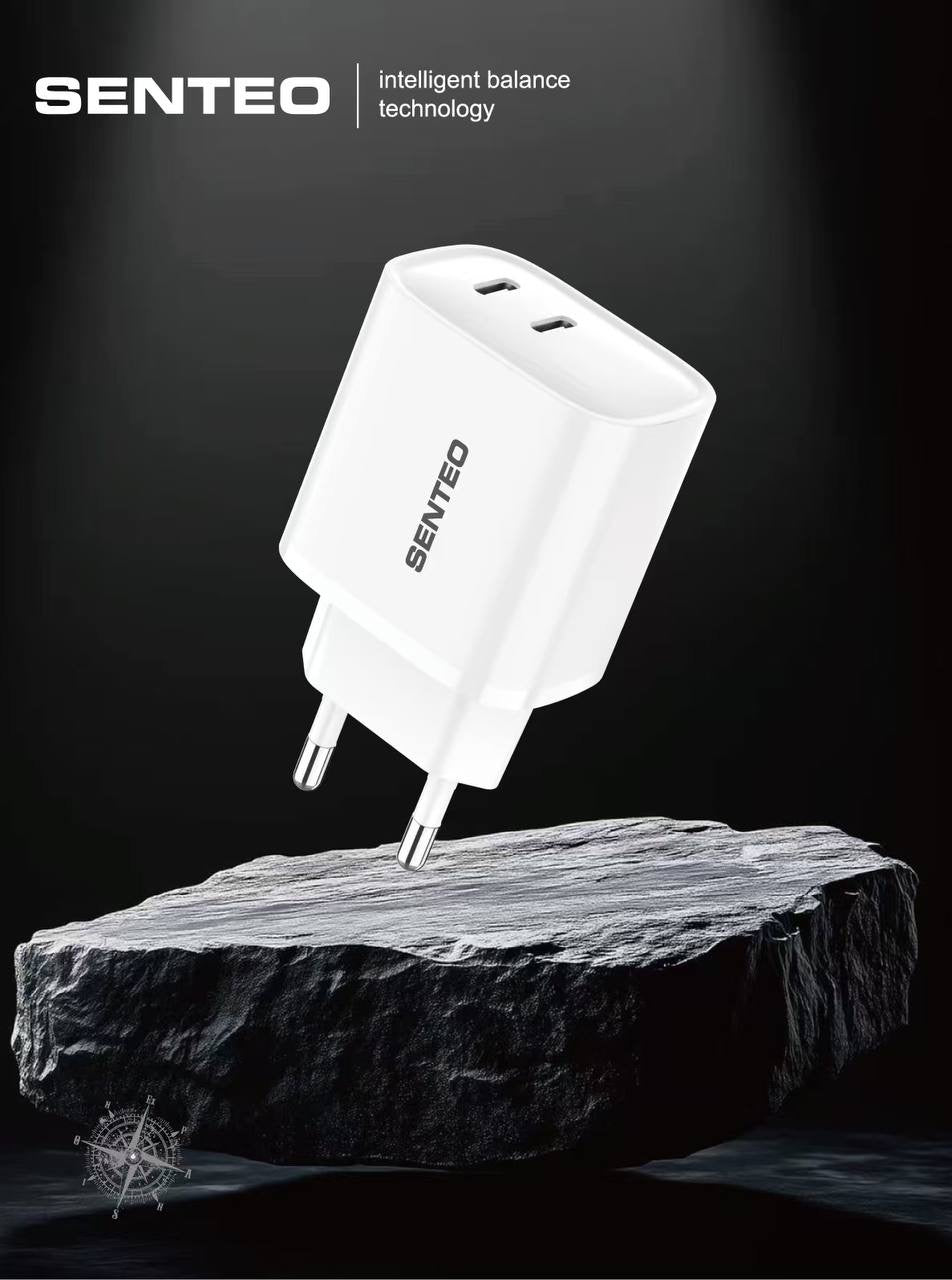 Senteo T-07 40W doppelport Ladegerät PD 3.0 GaN Charge Schnellladegerät