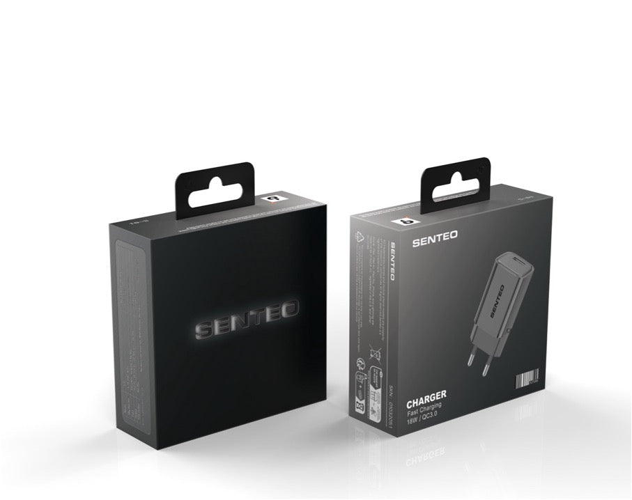 Cargador Senteo Z-03 SET 20W PD USB C + USB A PD Charge cargador rápido doble puerto
