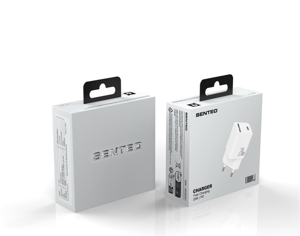 Cargador Senteo Z-02 20W USB C Enchufe de carga de carga PD