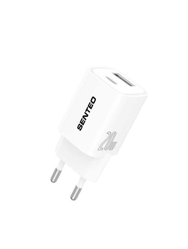 Senteo Z-07 20W PD USB C + USB A fuente de alimentación PD Charge cargador rápido doble puerto