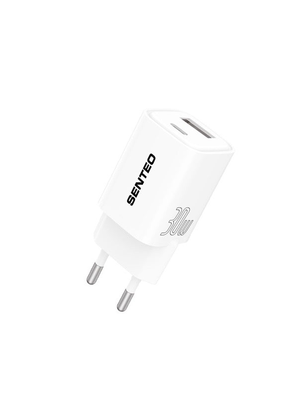 Cargador rápido Senteo Z-02S 30W de doble puerto PD Charge